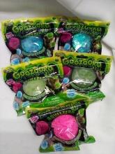 Lot of 5 Goozooka Squeezers Squish Balls for Ages 6+