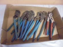 Large Group of Assorted Channel ock Pliers