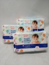 3 Packs of 80 Parents Choice Unscented Baby Wipes