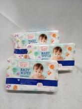 3 Packs of 80 Parents Choice Unscented Baby Wipes