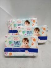 3 Packs of 80 Parents Choice Unscented Baby Wipes