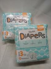 2 Jumbo 32Cnt Pack of ShopRite Stage 3 (16-28Lbs) Diapers