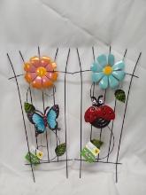 Pair of TrueLiving Outdoors Metal Decorative Trellises- Tags Say $6 Each