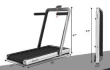 Costway 4.75HP 2 In 1 Folding Treadmill w/ Remote APP Control- MSRP $399