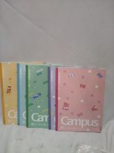 set of 5 College ruled notebooks, 30 pages each