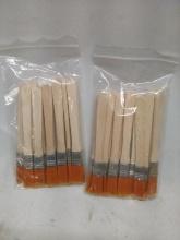 Paint brushes, 2 sets of 12