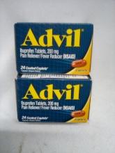 Advil, 24 tablets, x2 bottles