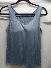 Blue Tank with built in bra, 3xl