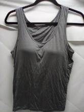 Gray Tank with built in bra, 3xl