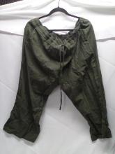 Olive Green Capri, drawstring, 5xl