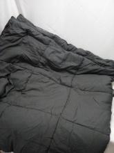 Gray Comforter, roughly 80in x 120in