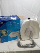 Carex EZ Lock Rasied Toilet Seat w/ Comfort Handles