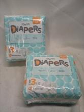 2 Jumbo 32Cnt Pack of ShopRite Stage 3 (16-28Lbs) Diapers