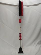 52” Mallory FORCE Pivoting Angle Telescoping Length Snow Ice Brush w/ Scraper