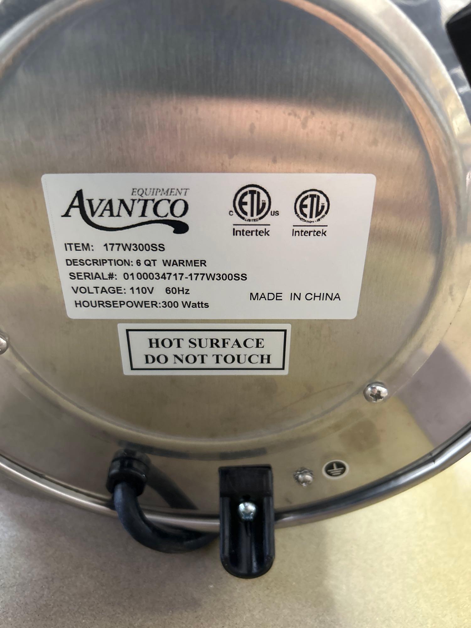 Avantco 6 qt. Stainless Steel Round Soup Warmer