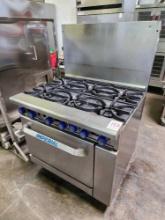 Imperial 36 in. 6 Open Burner Gas Range with Oven
