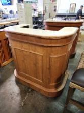 Wood Front and Corian Top Portable Banquet Bar
