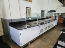 16.5 ft. x 45 in. Buffet with 6 Pan Refrigerated, 3 Pan Refrigerated OR Hot, and 2 Round Hot Wells