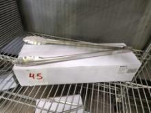New - 16 in. Stainless Steel Tongs