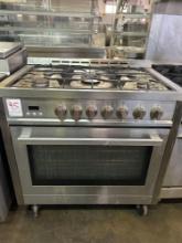 Cosmo 36 in. Domestic 5 Open Burner Dual Fuel Range with Convection Oven