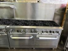 ACE 10 Open Burner Gas Range and Double Oven