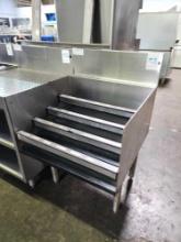 GlasTender 24 in. Stainless Steel Underbar Liquor Steps