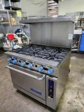 Imperial 6 Burner Gas Range with Convection Oven