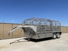 1969 16' Hanover Gooseneck Horse / Stock Trailer