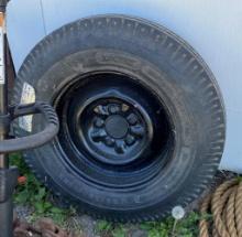 14 INCH 6-PLY TRAILER TIRE AND RIM
