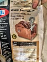 WORM GEAR WINCH