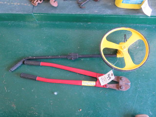 Bolt Cutters & Measuring wheel