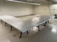 (4) 8' Work Tables w/ Electric