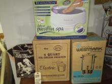 Ice Cream Maker, Coffee Maker, Food Grinder, Foot Spa