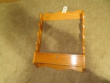 Milo Fulton Oak gun rack w/drawer