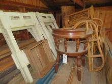 Contents of Loft - chairs, Lumber, etc.