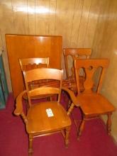 Maple Dining Table & Chairs