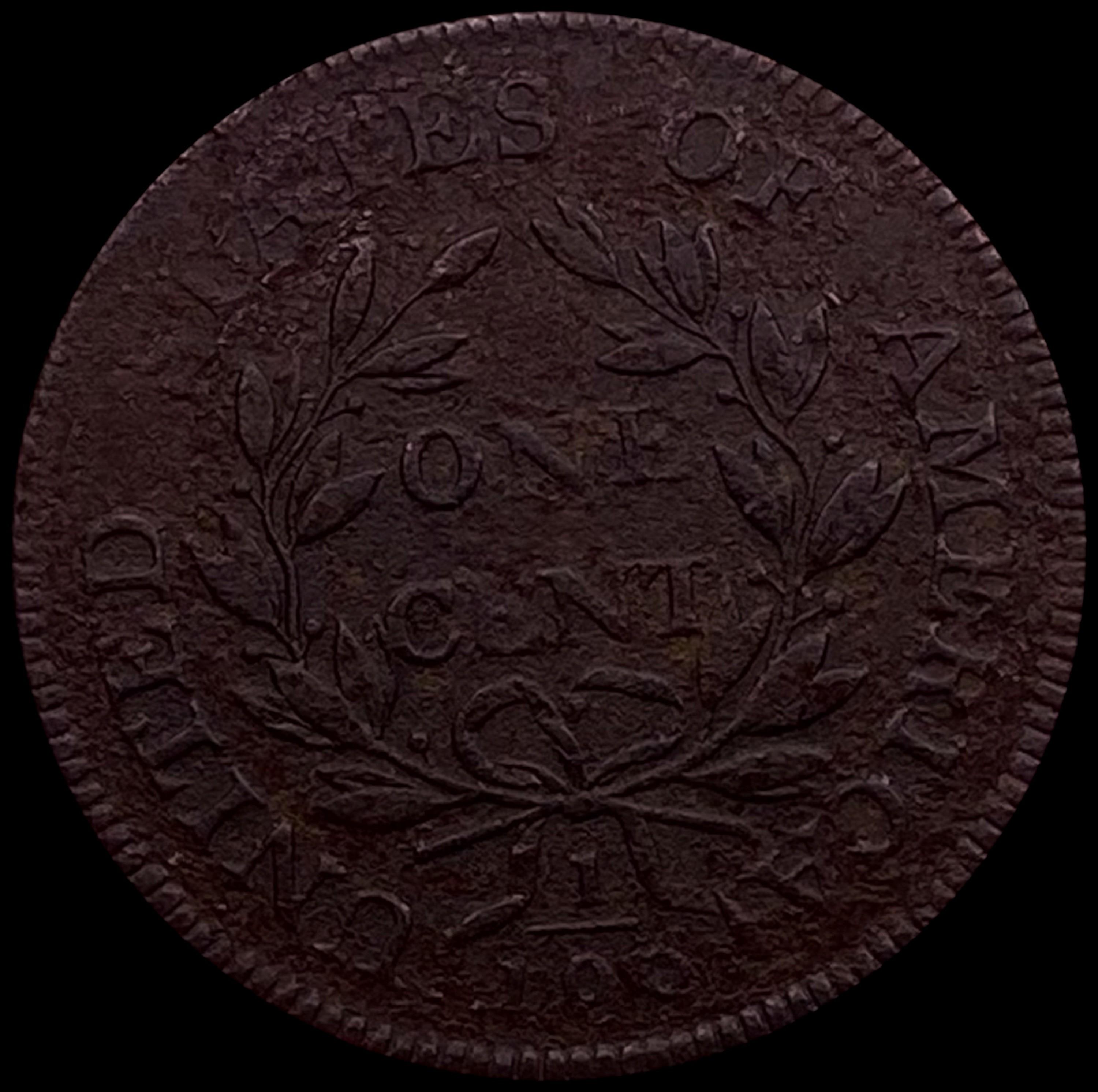 1798/7 Draped Bust Cent CHOICE AU