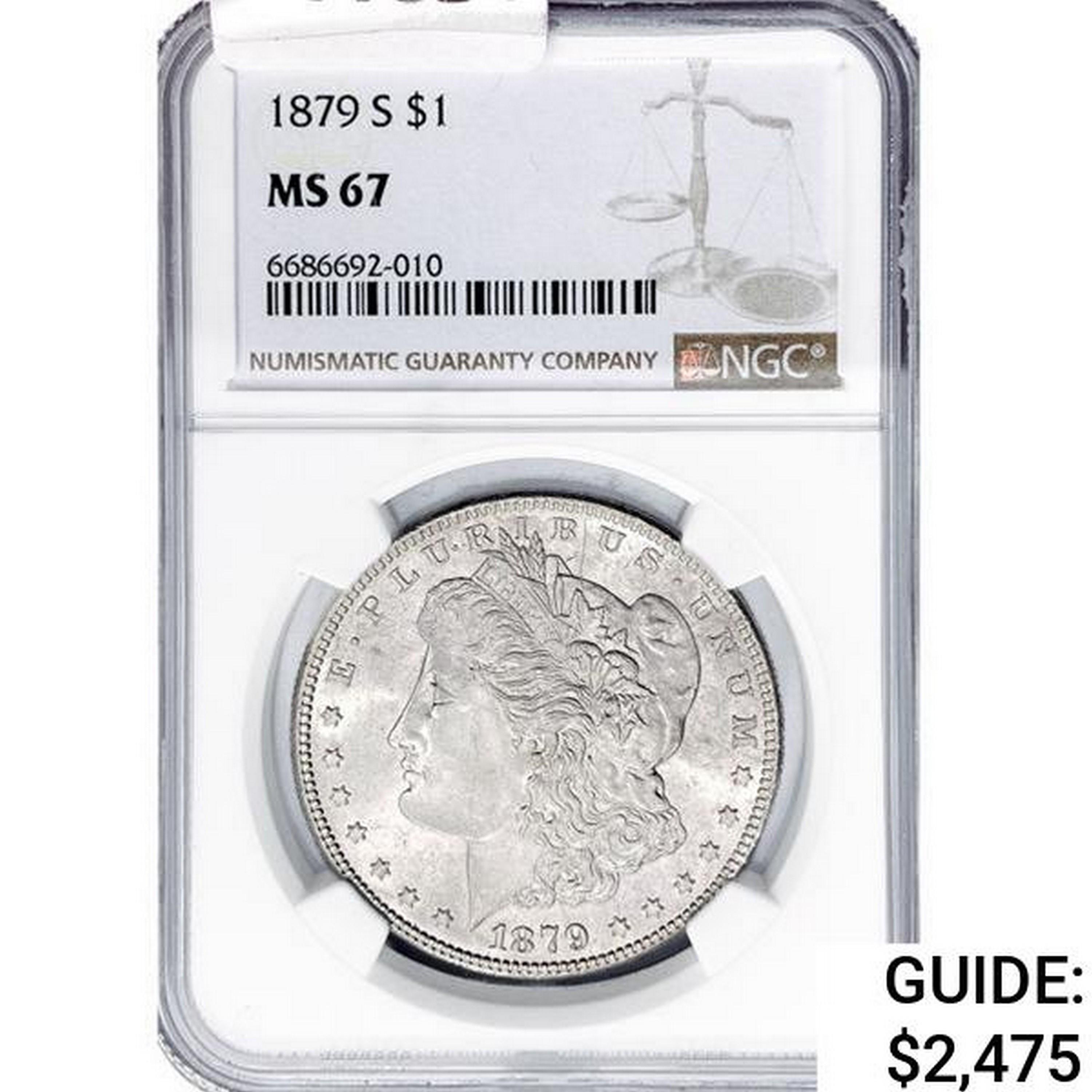 1879-S Morgan Silver Dollar NGC MS67