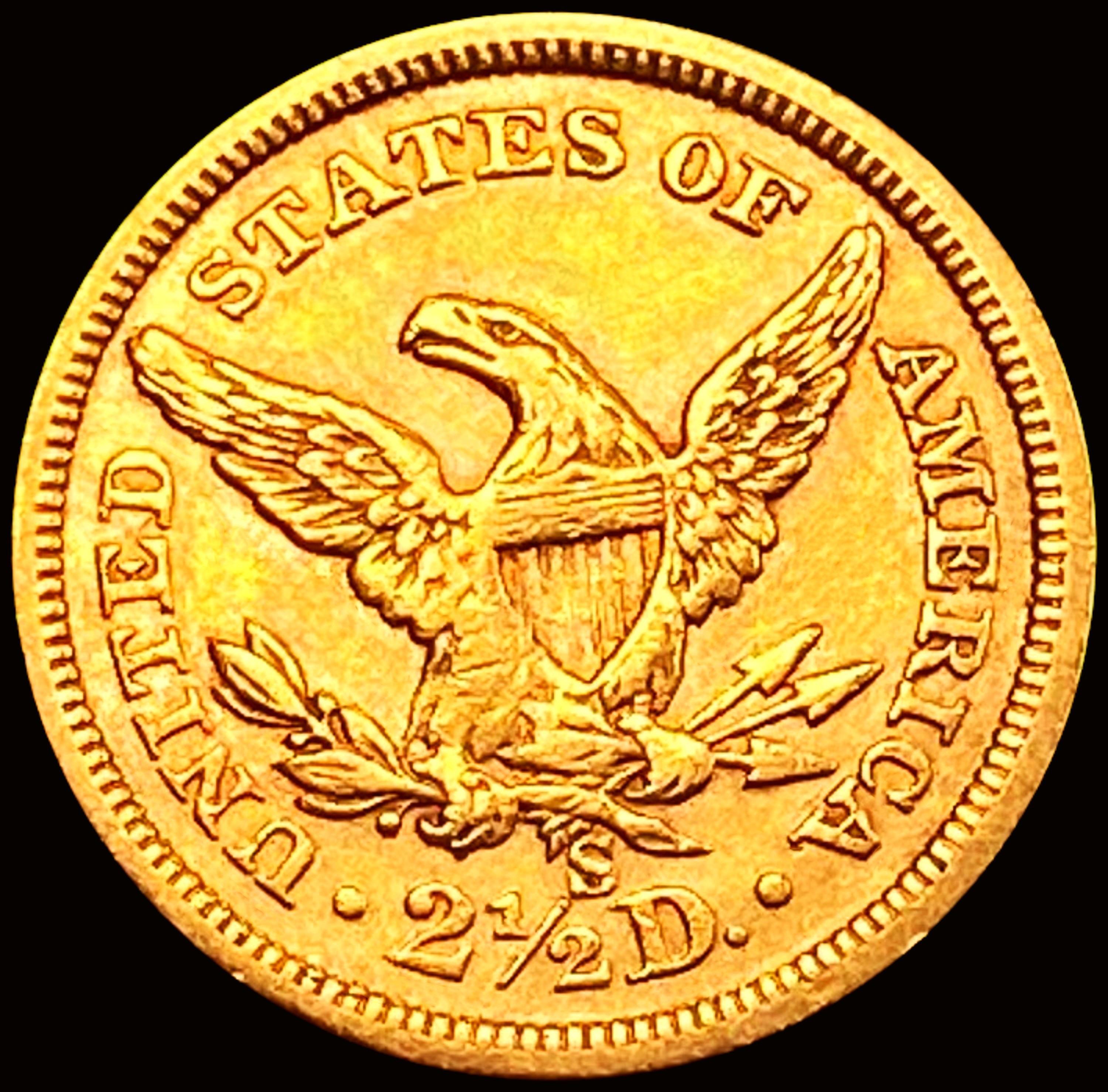 1869-S $2.50 Gold Quarter Eagle UNCIRCULATED