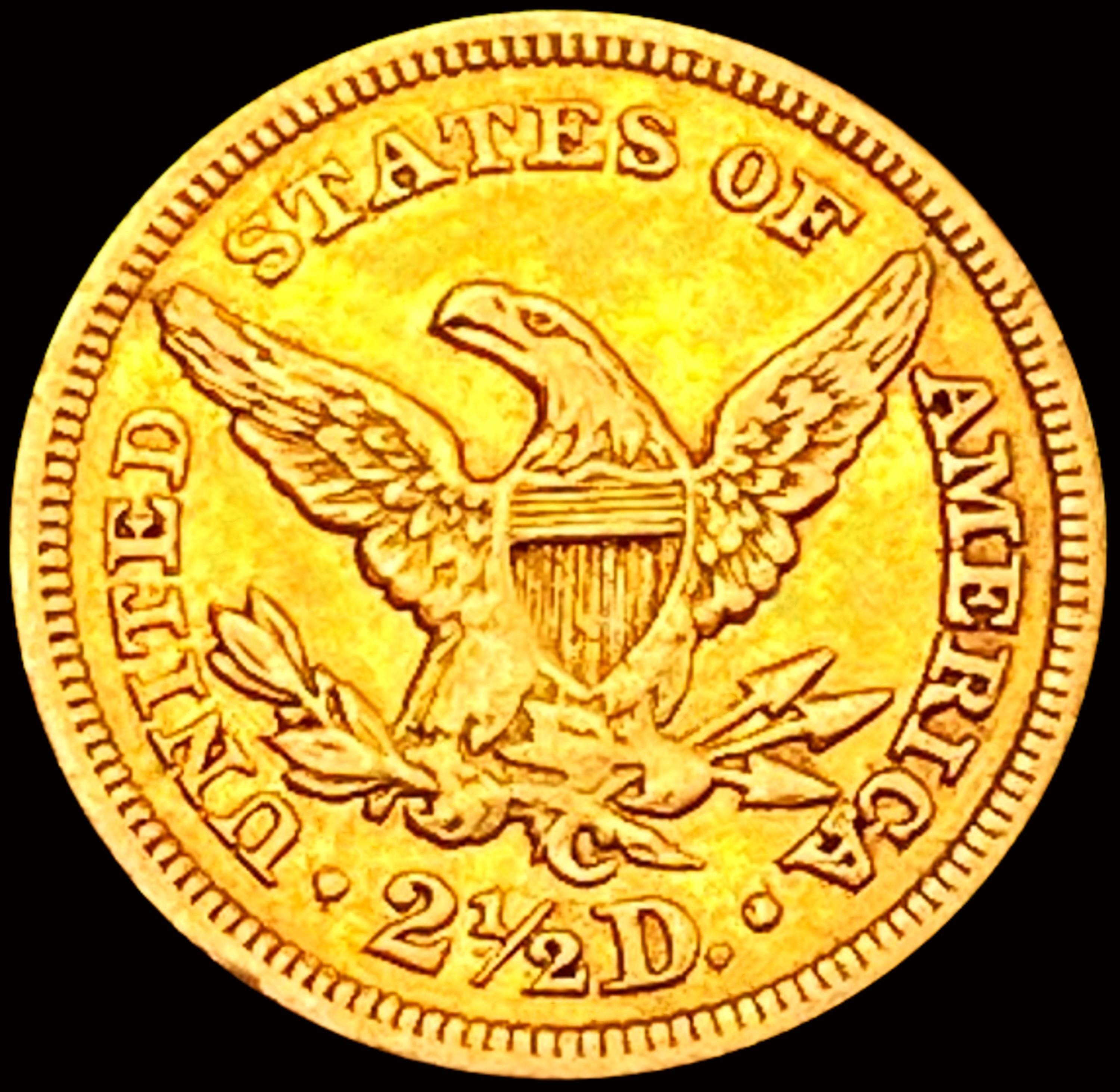 1848-C $2.50 Gold Quarter Eagle CHOICE AU