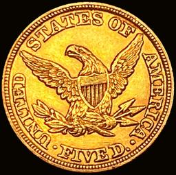 1847 $5 Gold Half Eagle UNCIRCULATED