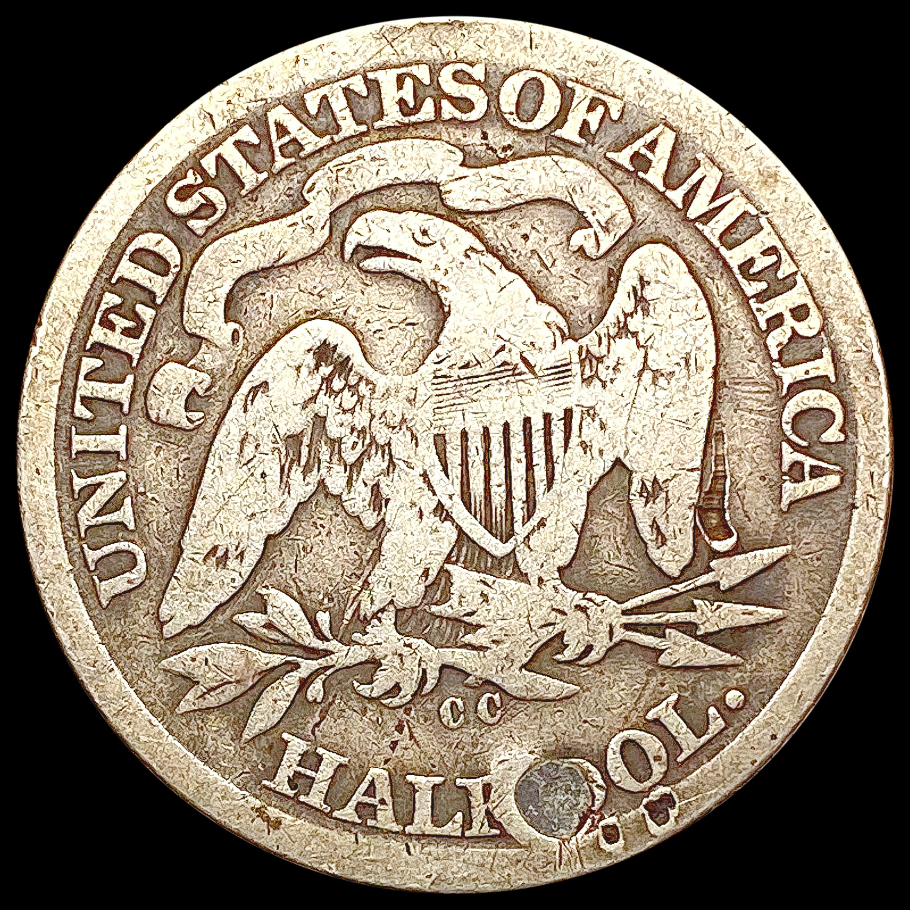1872-CC Seated Liberty Half Dollar NICELY CIRCULAT