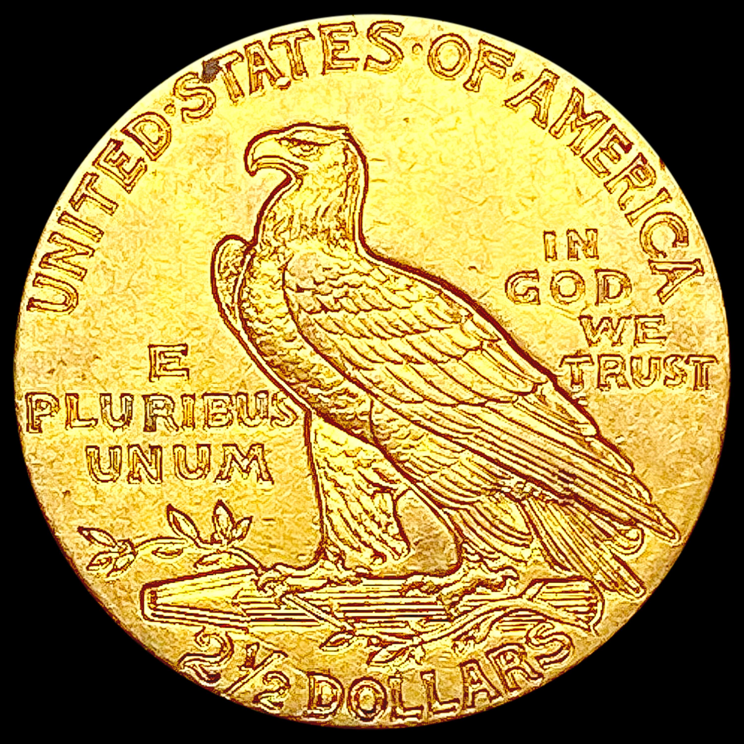 1909 $2.50 Gold Quarter Eagle CLOSELY UNCIRCULATED