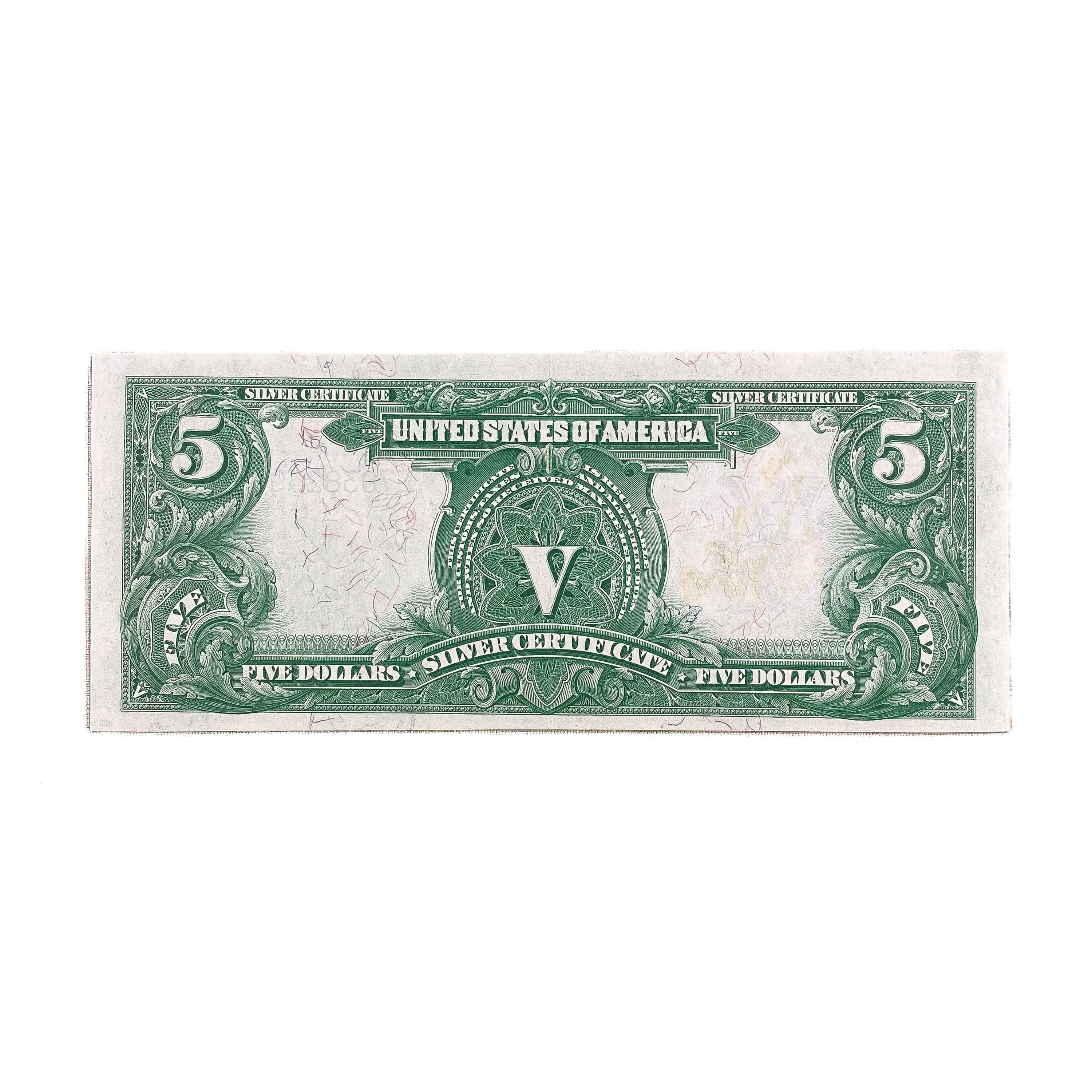 1899 $5 CHIEF SILVER CERT. NOTE EF