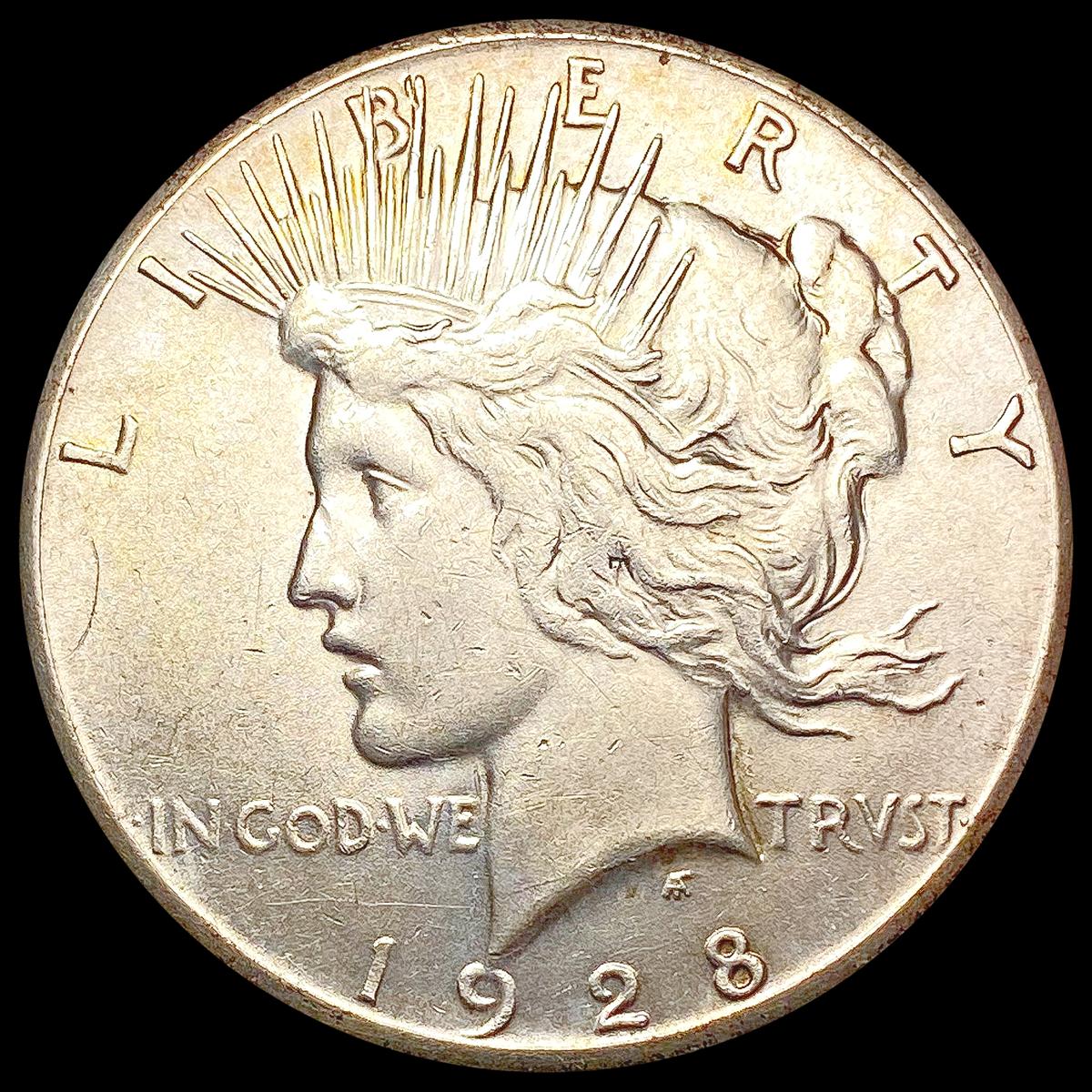 1928 Silver Peace Dollar CLOSELY UNCIRCULATED