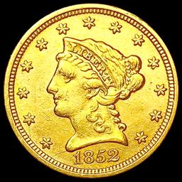 1852 $2.50 Gold Quarter Eagle CLOSELY UNCIRCULATED