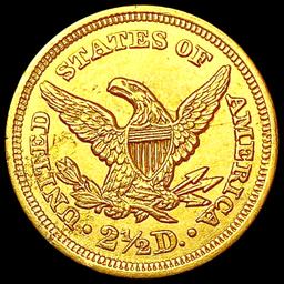 1852 $2.50 Gold Quarter Eagle CLOSELY UNCIRCULATED