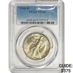 1946-D Walking Liberty Half Dollar PCGS MS66