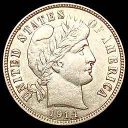 1914-D Barber Dime CLOSELY UNCIRCULATED
