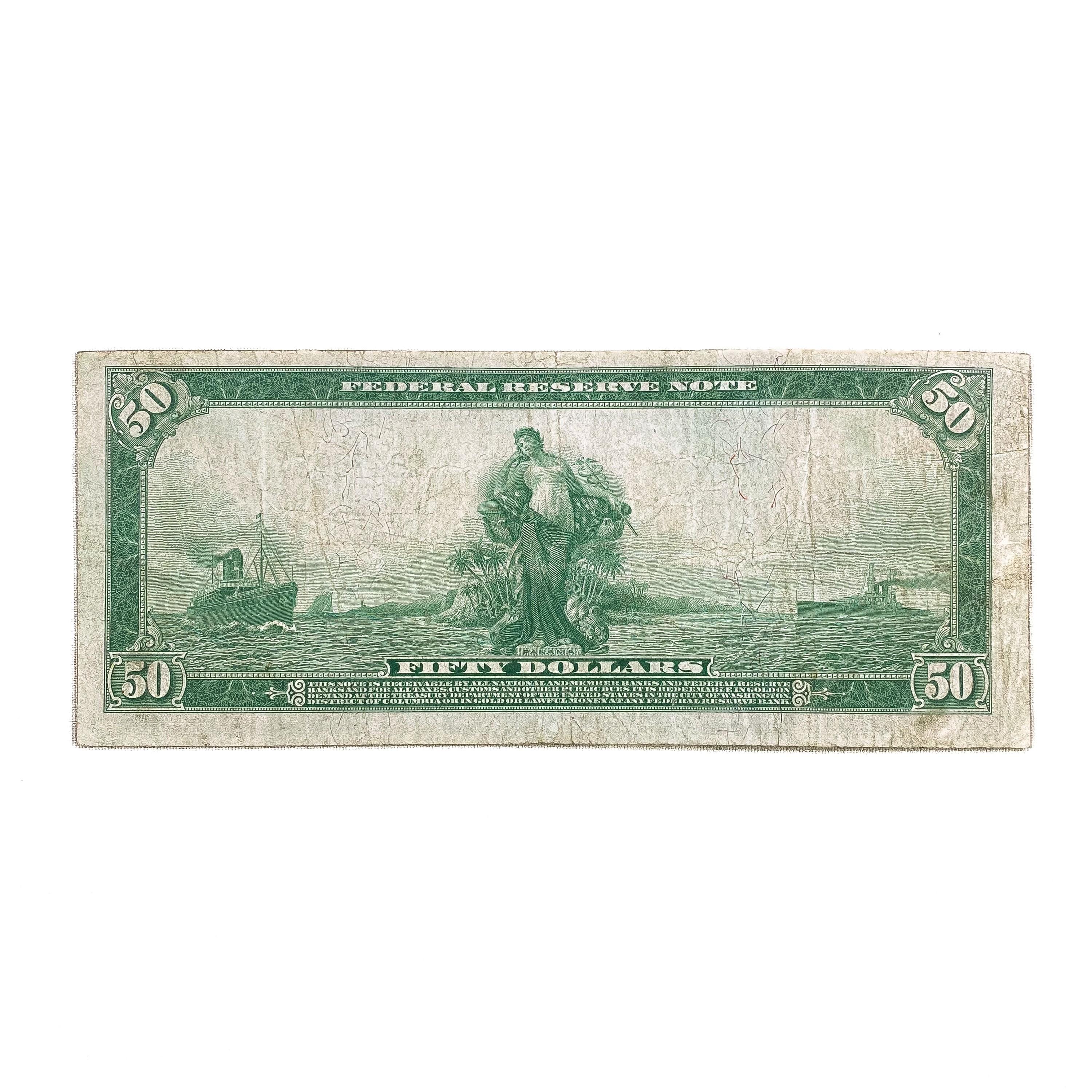 1914 $50 FRN CHICAGO, IL VF